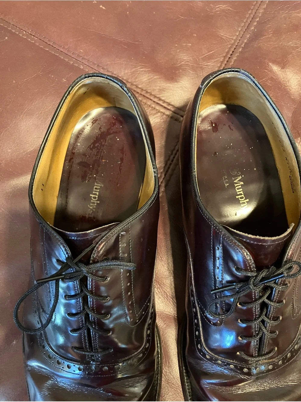 Johnston & Murphy Men’s shoes 11 C Brown Cap Toe Oxford
